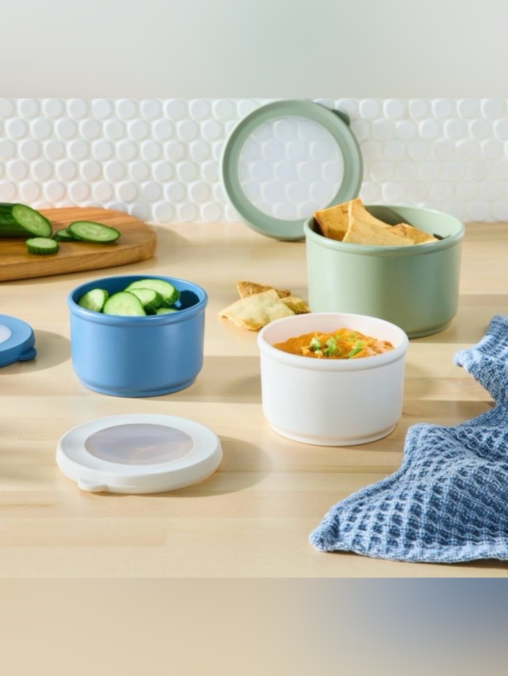 Figmint Food Storage Container.  2 sets-6 bowls - Picture 5 of 7